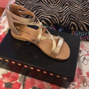 Gold sandals